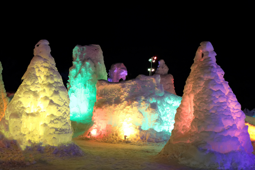 北海道 支笏湖 冰濤祭