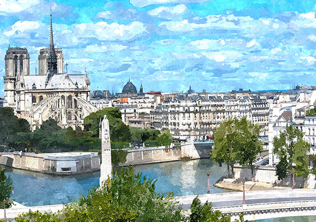 西提島、聖路易島Île de la Cité／Île Saint-Louis