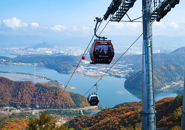 三岳山湖水纜車 Samaksan Mountain Lake Cable Car