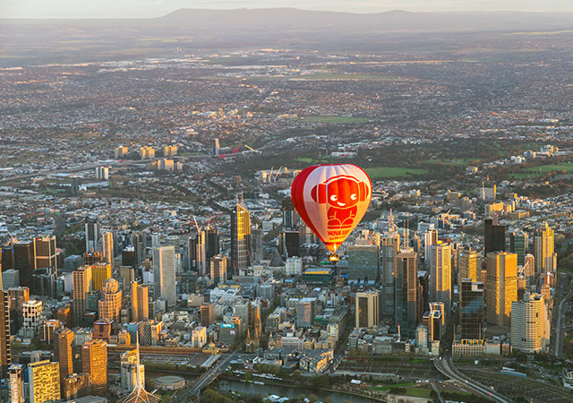 墨爾本日出熱氣球