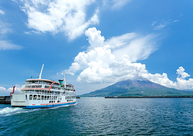 櫻島火山渡輪