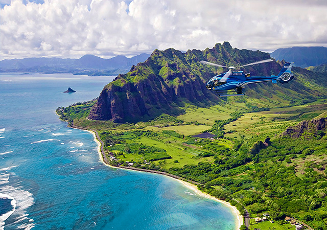 直升機巡遊Blue Hawaii