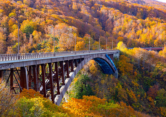 五能線絕景鐵道．白神山地世界遺產．銀山溫泉楓染七日